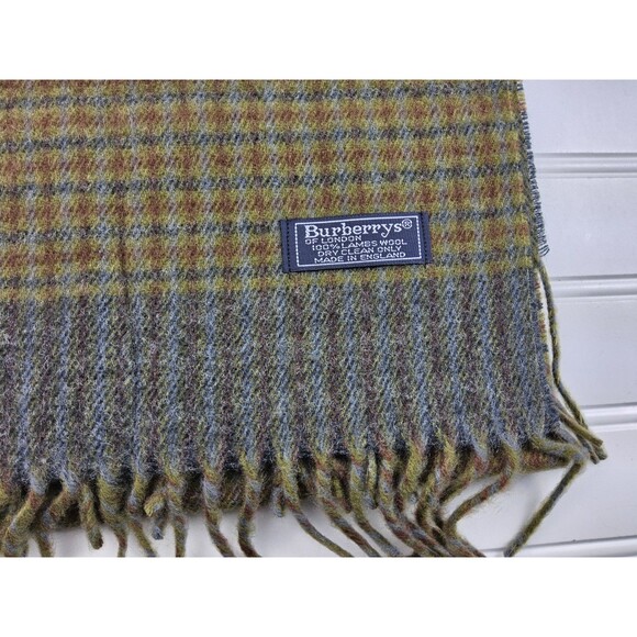 Burberry London 100% Lambswool Scarf Authentic - Picture 2 of 4